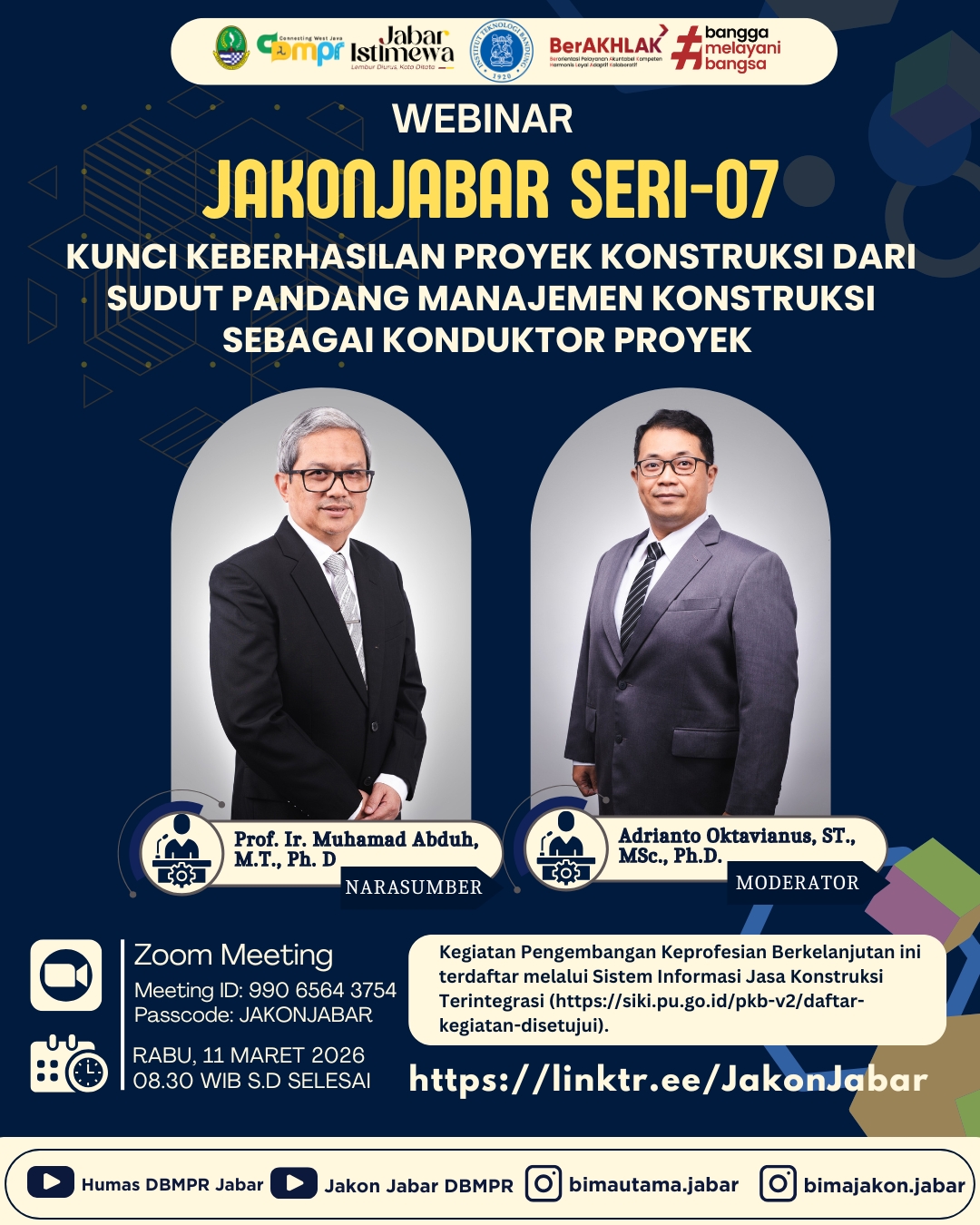 Flyer Webinar Jakon Jabar Seri 1000